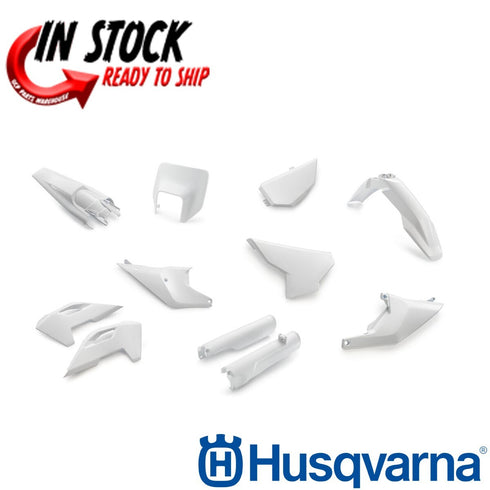 HUSQVARNA FENDER PLASTIC KIT WHITE 24-25 TE 150 250 300 / FE 250 350 450 501 OEM